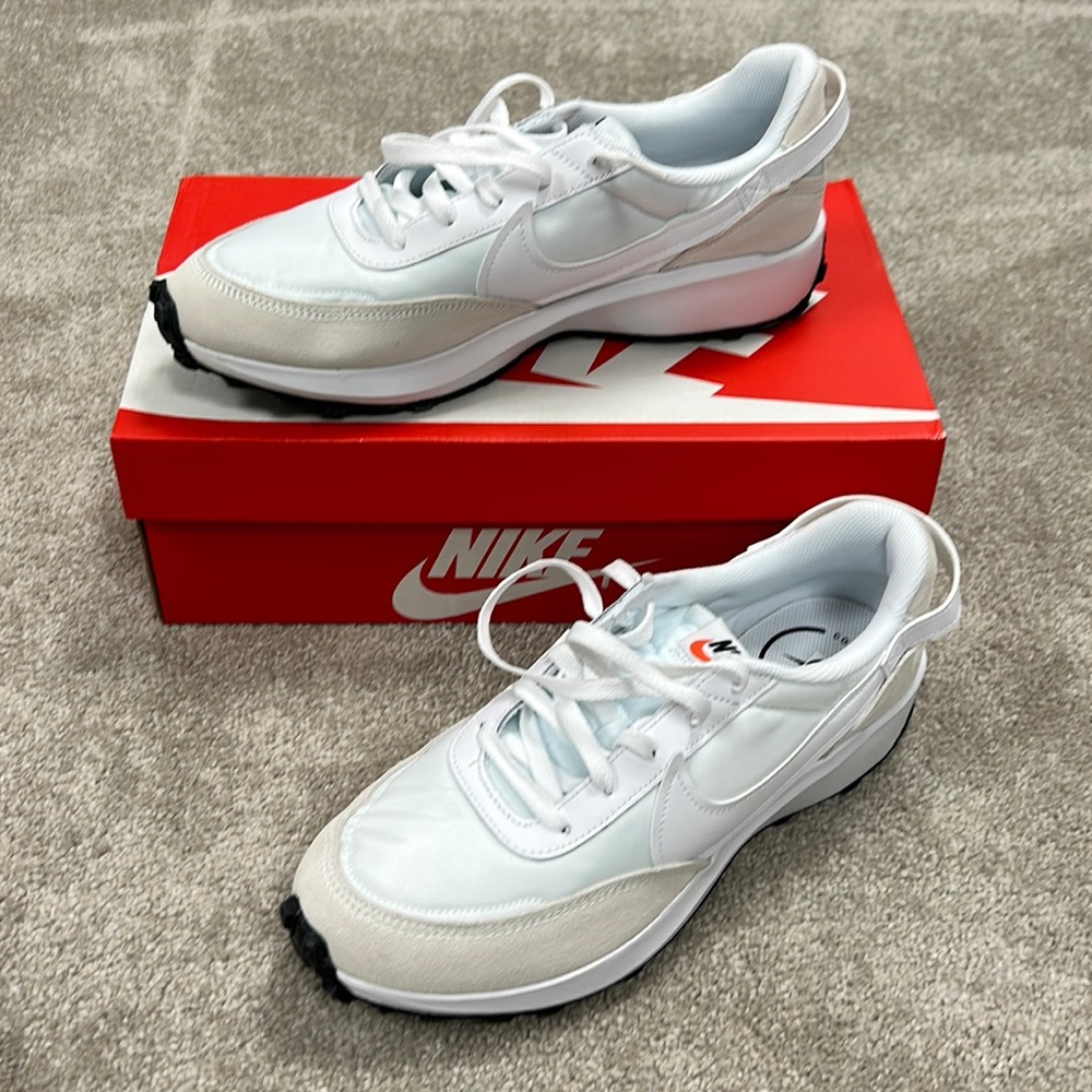 New Nike Waffle Debut White Men's Shoes Size 10 NWT
